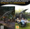 TolleTour Parasol Rond,Manivelle Pliable Fer Parasol Balcon Voir les images du produit 4