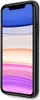 A black iPhone case with a silver star pattern is shown on a white background. Produktbild-Vorschau