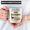 Trendation - Reiterin Mädchen Pferde Geschenk Tasse Reiten Produktbild-Vorschau 2
