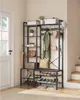 An entryway furniture set with a coat rack, shoe bench, and shelves. Náhled obrázku produktu