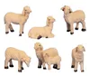 6 Schafe Set Weiss 2,5 - 4 cm hoch Figuren zur Dekoration Produktbild-Vorschau 2