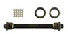 Vorderradachse 9,5mm  L=130mm, mit Kugeln + Staubdeckel, Produktbild-Vorschau 2