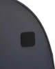 A close-up of a black square pad attached to a dark gray surface, with a black border around the edge of the surface. Produktbild-Vorschau