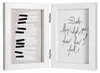 Henzo drevený dvojitý rám Piano 2 fotografie 10x15 cm biely Náhľad obrázku produktu 1