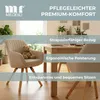 Mr. Deko Esszimmerstühle 4er Set Matera beige drehbar mit Produktbild-Vorschau 4