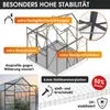 BRAST Gewächshaus Aluminium mit Fundament | 190x190x195cm | Produktbild-Vorschau 4