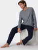 Schiesser Herren Schlafanzug lang anthrazit 62  ST Produktbild-Vorschau 9