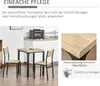 3-teilige Esstisch Küchentisch mit Stühlen Set Produktbild-Vorschau 3