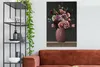 MuchoWow® - Leinwandbilder - Farben - Blumen - Vase, Produktbild-Vorschau 3