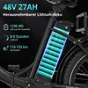 HITWAY BK6S Plus E Bike,48V 27Ah,110-150km Reichweite, 20 Produktbild-Vorschau 4