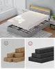 VASAGLE Doppelbettgestell, Bettgestell, 140 x 200 cm, LED, Produktbild-Vorschau 4