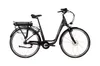 A black electric bicycle is shown against a white background. Produktbild-Vorschau