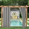 2 Panels Outdoor Vorhänge, Ösen, Wasserdichter, Winddicht, Produktbild-Vorschau 9