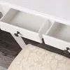 ML-Design Schminktisch Weiß, Frisiertisch mit Hocker, 3 Produktbild-Vorschau 3