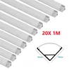 Peviasot 20 x 1m LED Aluminium Profil LED Alu Profil Produktbild-Vorschau 2