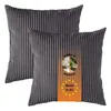 Set van 2 Kord-bankkussens, 40 x 40 cm, sierkussens, Productafbeelding-voorbeeld 1