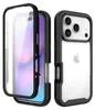 A product shot of an iPhone case with a screen protector. Produktbild-Vorschau