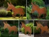 Decorazione Da Giardino Asino Metallo Rustico Anteprima dell’immagine prodotto 2