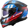 LS2 Integralhelm FF811 Vector II Carbon XL Blau / Rot Produktbild-Vorschau 2