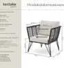 tectake® Garten-Loungesessel Sundo im Rope-Design Produktbild-Vorschau 5