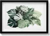 Bemalte Monstera-Blätter– Wandbild mit Rahmen – Gerahmtes Produktbild-Vorschau 1