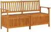 Panca a cassapanca 148 cm in legno massiccio di acacia Anteprima dell’immagine prodotto 7