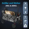 Sekey XXL 200KG Belastbar Bollerwagen Faltbar mit Produktbild-Vorschau 5