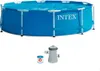 An Intex frame pool and its accessories are shown against a white background. Anteprima dell’immagine prodotto