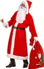 Luxus Weihnachtmann Mantel mit Perücke, Bart, ...M/L - Set Produktbild-Vorschau 4