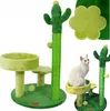 PETSTORY Kratzbaum Kaktus 3-Ebenen Katzenparadies Produktbild-Vorschau 2