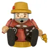 mini sitzend - Pfefferkuchenverkäufer (8cm) Räuchermann von Produktbild-Vorschau 5