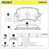 RIDEX 402B1475 Bremsbeläge Satz Hinten für VW Golf V Produktbild-Vorschau 6