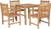 vidaXL 5 tlg. Garten Essgruppe Teakholz Massiv - Garten Produktbild-Vorschau 2