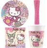 Hello Kitty Partyset Kindergeburtstag Einweggeschirr Teller Produktbild-Vorschau 1
