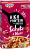 A product box for Dr. Oetker High Protein Muesli, Schoko & Nuss flavor. Anteprima dell’immagine prodotto
