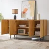 Merax Sideboard 160x40x78 cm mit 4 Türen, Einlegearbeiten & Produktbild-Vorschau 3