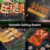 Grillguthalter Grillkorb Edelstahl faltbar Fisch Gemüse Produktbild-Vorschau 9