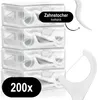 com-four® 200x Zahnseidesticks - Zahnseide Stick mit Produktbild-Vorschau 4