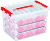 Scatola per gingilli di Natale 22 litri trasparente/rosso Anteprima dell’immagine prodotto 1
