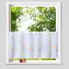 heimtexland ® Scheibengardine Voile Stickerei Applikation Produktbild-Vorschau 3