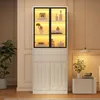 Vitrina Merax con iluminación LED controlada por Vista previa de la imagen del producto 1