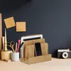 3 tlg. Schreibtisch Organizer Set Bambus, Karteikasten zum Produktbild-Vorschau 5
