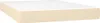 vidaXL Boxspringbett mit Matratze Creme 140x190 cm Stoff Produktbild-Vorschau 4