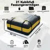 Outsunny Dachbox Auto 425L Wasserdicht Gepäckbox mit 8 Produktbild-Vorschau 3