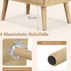 Stolik nocny COSTWAY rattan, szafka nocna z szufladą i Podgląd zdjęcia produktu 6