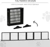 PawHut Absperrgitter Hund 6-teilig, 432 x 70 cm Faltbar Produktbild-Vorschau 6