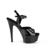 EXCITE-609 Damen Sandale von Pleaser, Schwarz Glanz , EU Produktbild-Vorschau 5