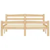 A wooden bed frame against a white background. Anteprima dell’immagine prodotto