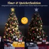 SALCAR 2m 280 luci LED per albero di Natale con 8 ghirlande Anteprima dell’immagine prodotto 3