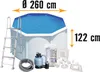 GRE Runder weißer Stahlwandpool Ø 240 x 120 cm KIT240ECO Produktbild-Vorschau 7